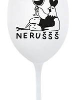 NERUŠŠŠ - pohár na biele víno 350 ml