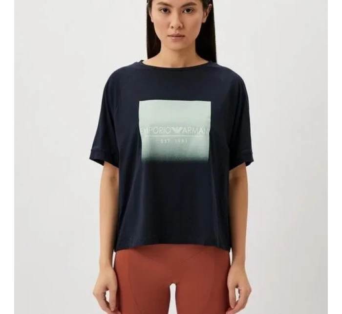 Dámske tričko 164829 4R255 00135 tmavomodré - Emporio Armani