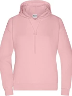 Daiber 8033 Dámska mikina s kapucňou „Lounge“ 02.8033 soft pink
