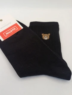 Dámské ponožky Medvídek Černé