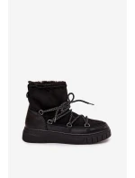 Dámské sněhule s šněrováním Černé Isalisse Dámské sněhule s šněrováním Černé Isalisse