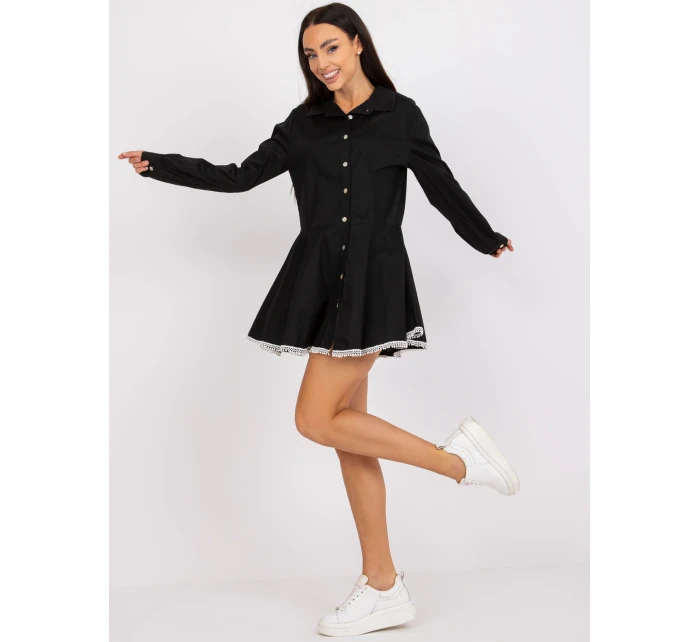 Dámske šaty-DHJ-SK-6801.63P-čierne