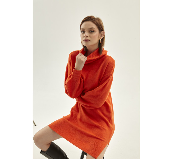 Monnari Dress Svetrové šaty s rolákom Orange