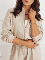 Dámska bunda bomber MADDIE camel FashionStreet RY2319