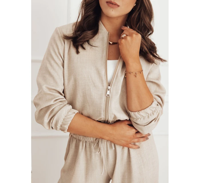 Dámska bunda bomber MADDIE camel FashionStreet RY2319