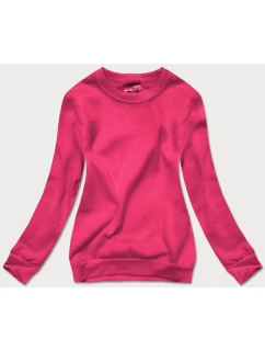 Ružová dámska mikina so sťahovacím lemom (w01-19)