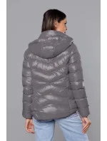 KRÓTKA KURTKA ZIMOWA DAMSKA SZARA model 21244791 - J.STYLE