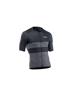 Cyklistické tričko NORTHWAVE Blade Air Jersey Short Sleeve – čierne/tmavošedé