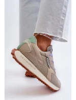 Sneakersy Damskie Na Platformie Memory Foam System Big Star NN274681 Beżowe Sneakersy Damskie Na Platformie Memory Foam System Big Star NN274681 Beżowe