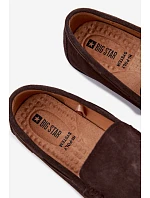 Pánské mokasiny z přírodního semiše Big Star model 22064020 Čokoládové - Big Star Shoes