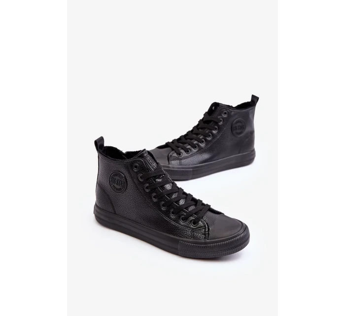 Pánske zateplené tenisky so zipsom Black Big Star