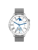 Dámské chytré hodinky Silver + Black Strap model 21804965 - RUBICON Dámské chytré hodinky Silver + Black Strap model 21804965 - RUBICON