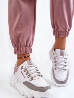 Dámské Tenisky na platformě model 21603148 Bíle - Cross Jeans