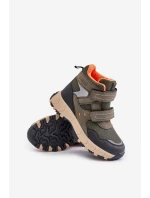 Zateplené Sněhové Boty Dětské Big Star model 21675329 Khaki - Big Star Shoes