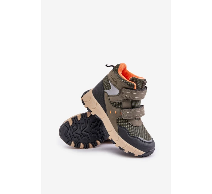 Zateplené Sněhové Boty Dětské Big Star model 21675329 Khaki - Big Star Shoes