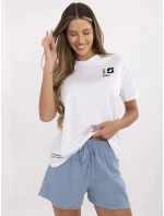 Tričko D12022AC02705A bielo-modré