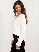 Sweter IT SW model 22404348 biały - FPrice Sweter IT SW model 22404348 biały - FPrice