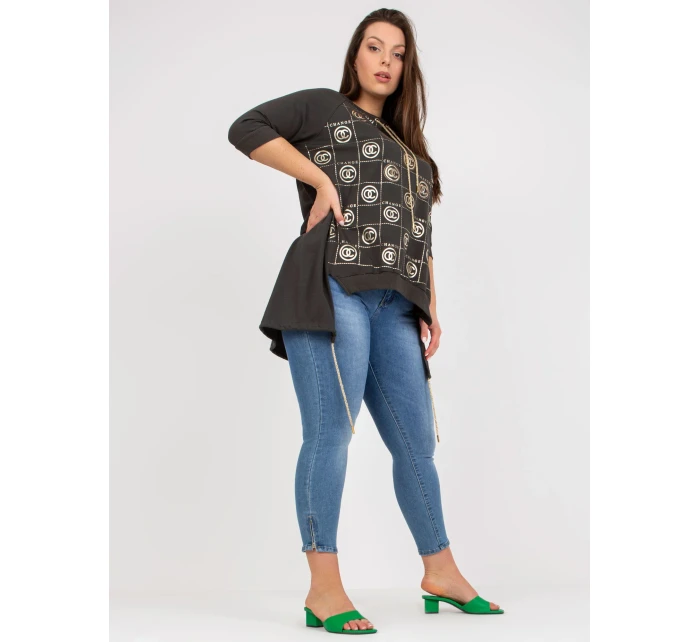 Šaty RV SK 7726.56P tmavá khaki