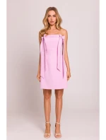 Šaty s mašlemi  růžové model 20970703 - Moe