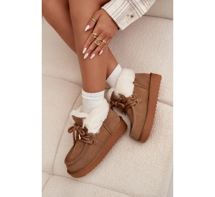 D.Franklin dámske snežnice z prírodného semišu - ťava D.Franklin dámske snežnice z prírodného semišu - ťava