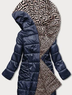 Tmavě  dámská bunda s kapucí model 17556186 - S'WEST