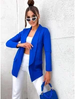 Klasická dámska bunda v chrpovej farbe (8259)