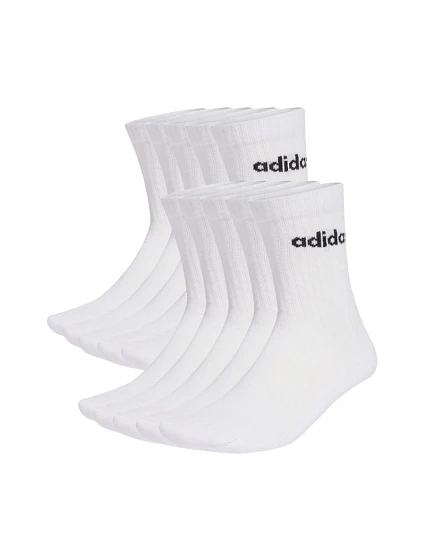 Adidas Cushioned Linear Crew Ponožky 10 párov biele KF9091 Adidas Cushioned Linear Crew Ponožky 10 párov biele KF9091