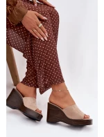 Dámské pantofle na platformě model 21919258 - Boto