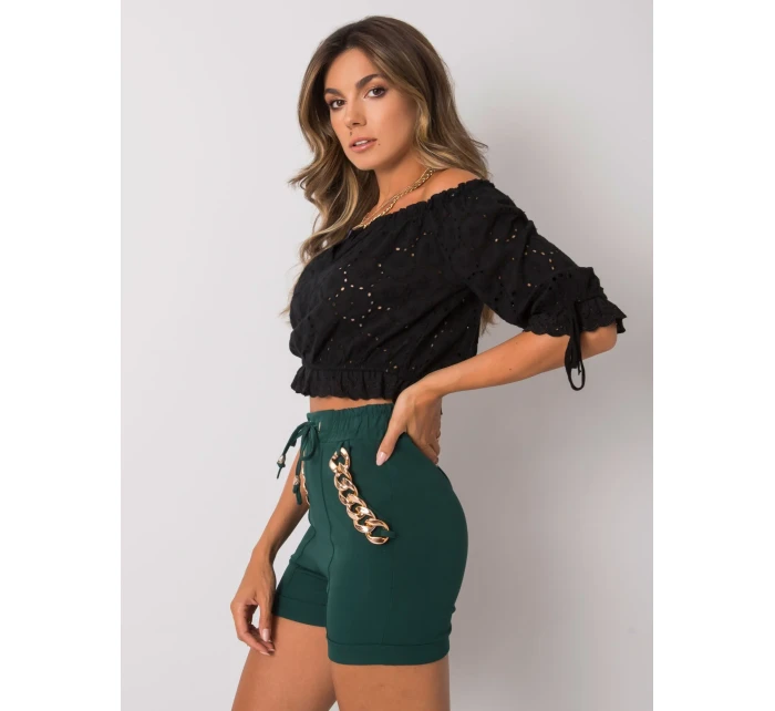 Šortky DHJ SN model 15747286 tmavě zelená - FPrice