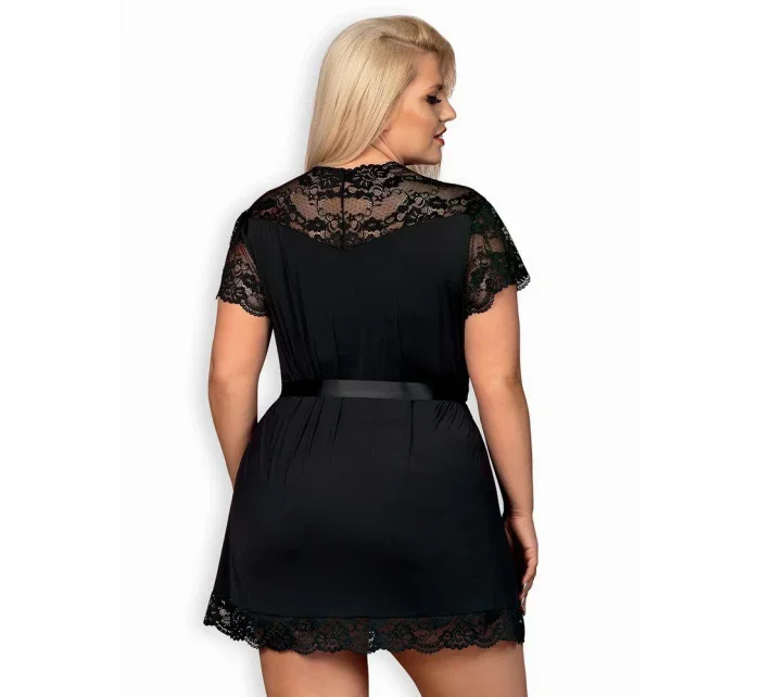 Elegantní župan 810 model 8212644 black XXL - Obsessive