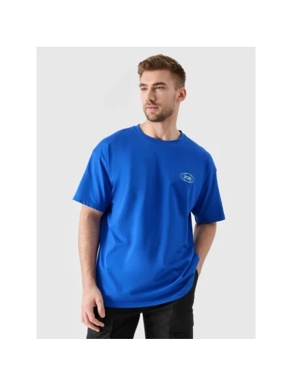 Pánske tričko oversize s potlačou 4F 4FRSS24TTSHM2535-36S