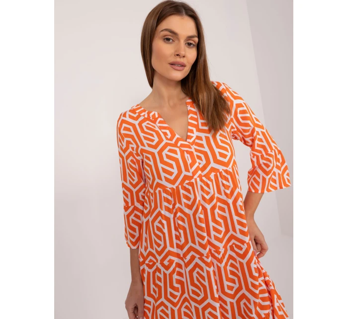 Šaty D73771M30214K oranžová