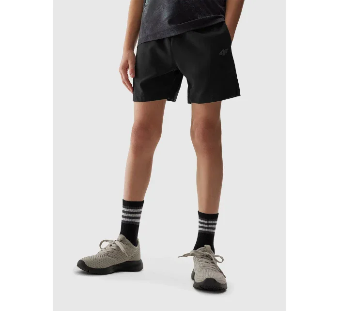 Chlapecké sportovní rychleschnoucí šortky 4F - černé