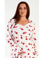 Dámske domáce šaty s dlhým rukávom Heart