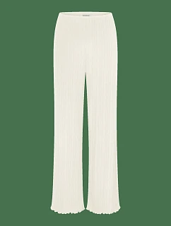 model 22294107 Rib Straight Trousers Silk White  Silk White - Triumph