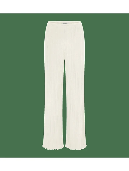 model 22294107 Rib Straight Trousers Silk White  Silk White - Triumph