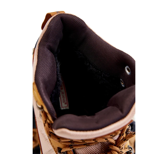 Pánské zateplené trekové boty model 21603169 velbloud - Cross Jeans