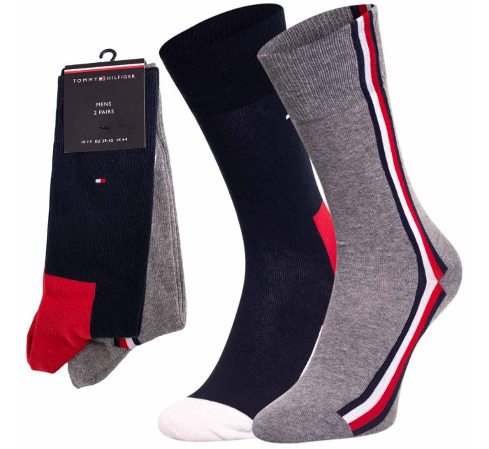 Ponožky Tommy Hilfiger 2Pack 471010001085 Navy Blue/Grey