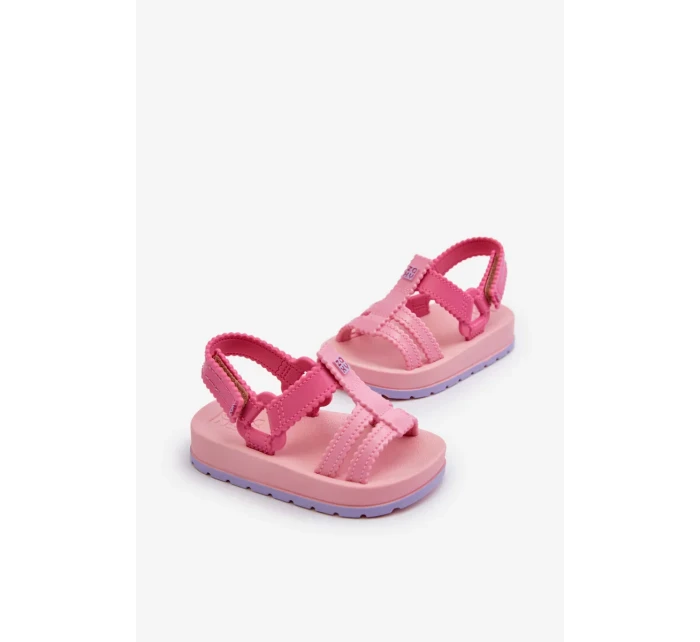 Detské voňavé sandále na suchý zips ZAXY Pink