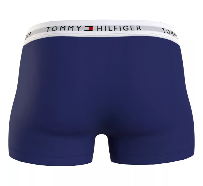 Pánske boxerky 3P TRUNK PRINT UM0UM02768 0W2 modré - Tommy Hilfiger