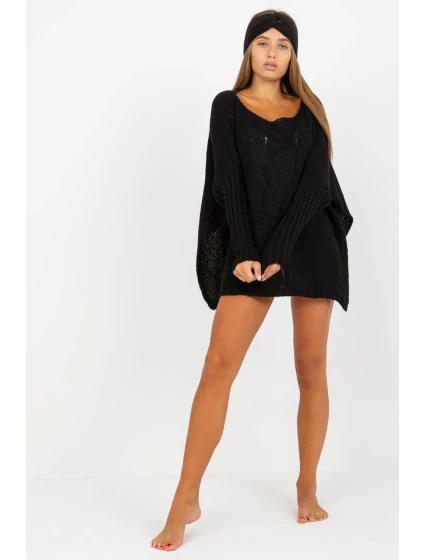 Dámsky sveter Model TW-SW-BI-M559.08X Black - Och Bella Dámsky sveter Model TW-SW-BI-M559.08X Black - Och Bella