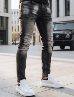 Pánske čierne nohavice FashionStreet UX3818