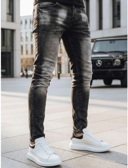 Pánske čierne nohavice FashionStreet UX3818