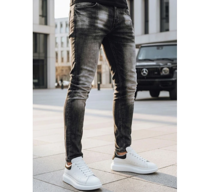 Pánske čierne nohavice FashionStreet UX3818