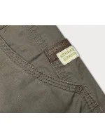 Dámské kalhoty typu cargo v khaki barvě model 18488406 - REMAKE Dámské kalhoty typu cargo v khaki barvě model 18488406 - REMAKE