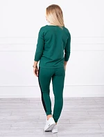 Sada s leopardím potlačou zelená