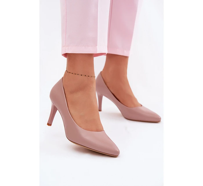 Fialové eko kožené lodičky Sergio Leone