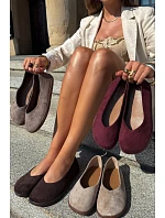Dámske balerínky typu barefoot v čokoládovej farbe Hollin Dámske balerínky typu barefoot v čokoládovej farbe Hollin
