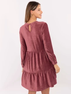 Šaty D10040Z30289 tmavoružové