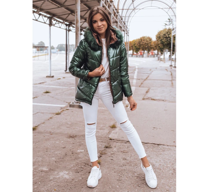 Dámská prošívaná zimní bunda zelená Dstreet model 21963924 - FashionStreet Dámská prošívaná zimní bunda zelená Dstreet model 21963924 - FashionStreet